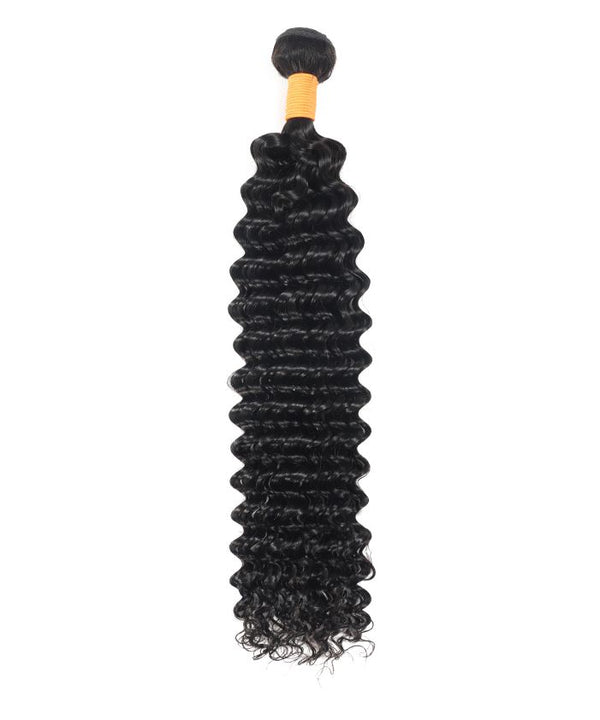 1 Extension Cheveux Tissage Deep Wave Bundle 100% Virgin Human Hair