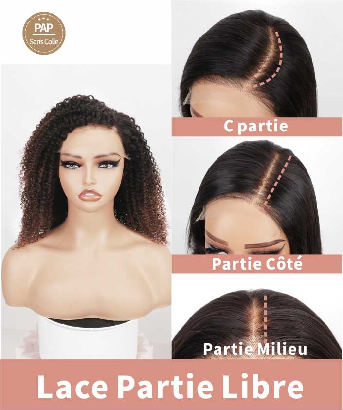 ombre chocolat cheveux humains curly 5