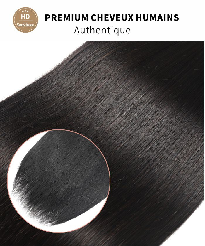 perruque cheveux  mi long balayage brune raide 9